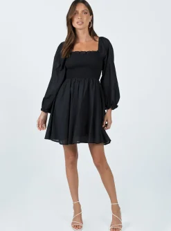Princess Polly Elowen Mini Dress Black Sale