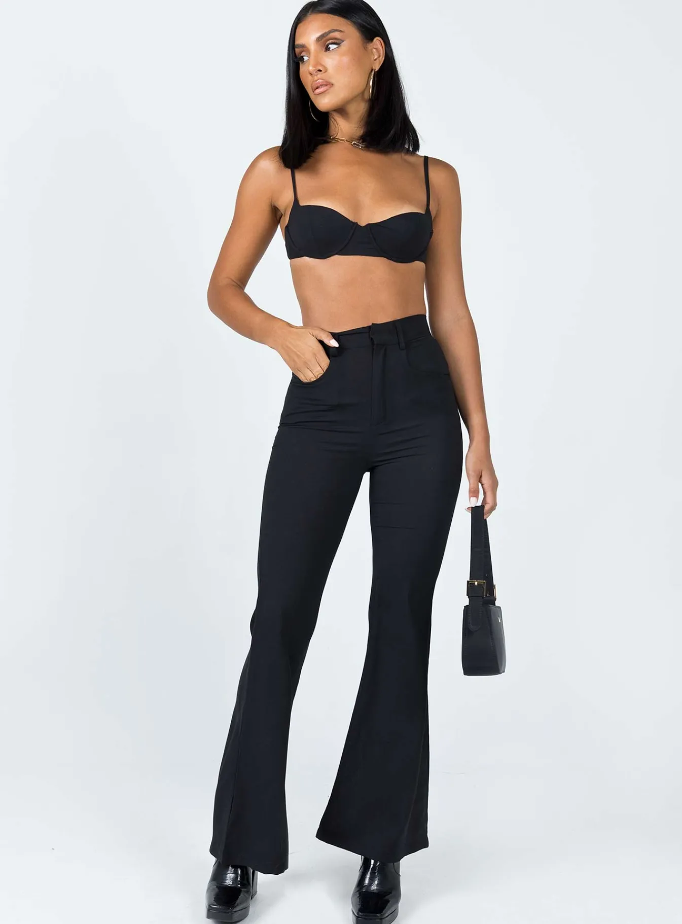 Princess Polly Elsie Set Black Hot