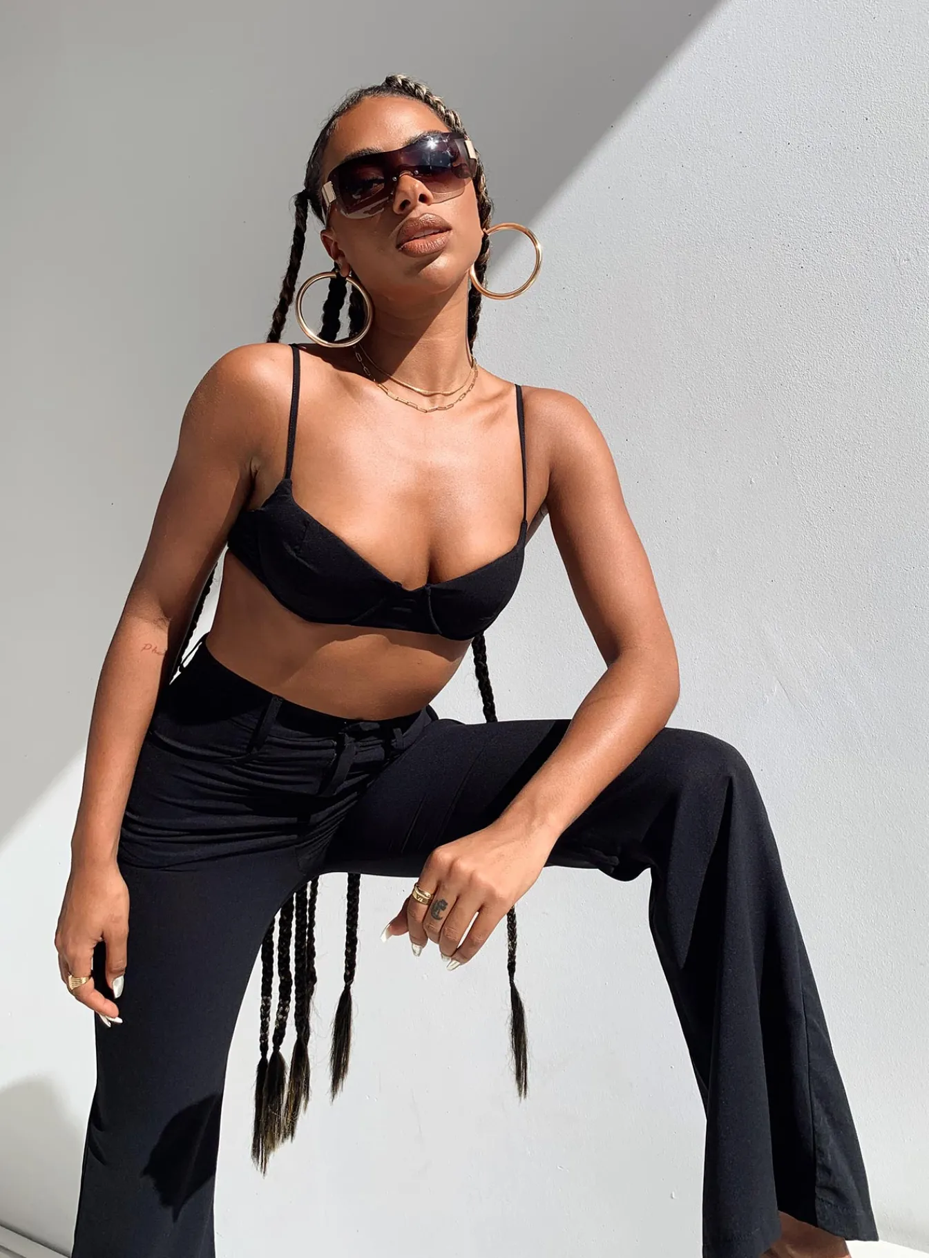 Princess Polly Elsie Set Black Hot