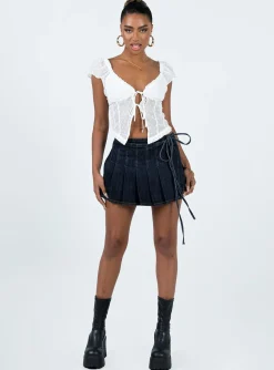 Princess Polly Elvia Top White   Ivory Best Sale