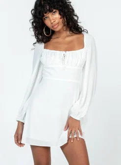 Princess Polly Elvira Mini Dress  White Cheap