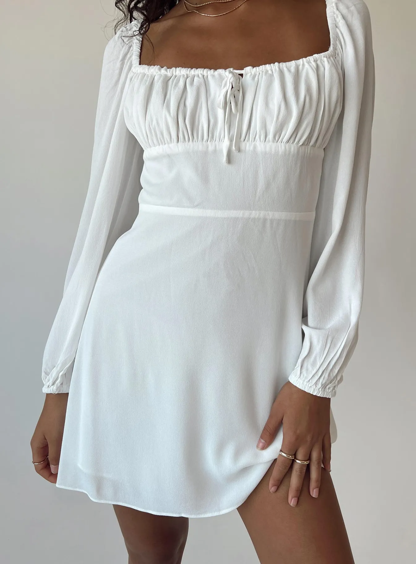 Princess Polly Elvira Mini Dress White Cheap