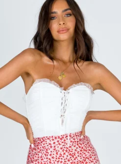 Princess Polly Elysia Bodysuit   White Store