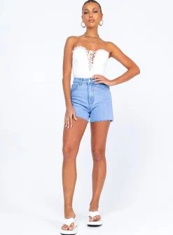 Princess Polly Elysia Bodysuit   White Store