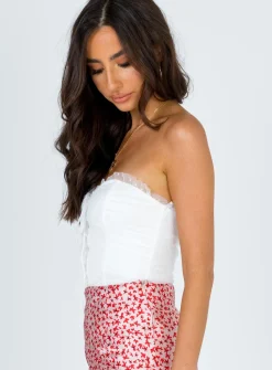 Princess Polly Elysia Bodysuit   White Store