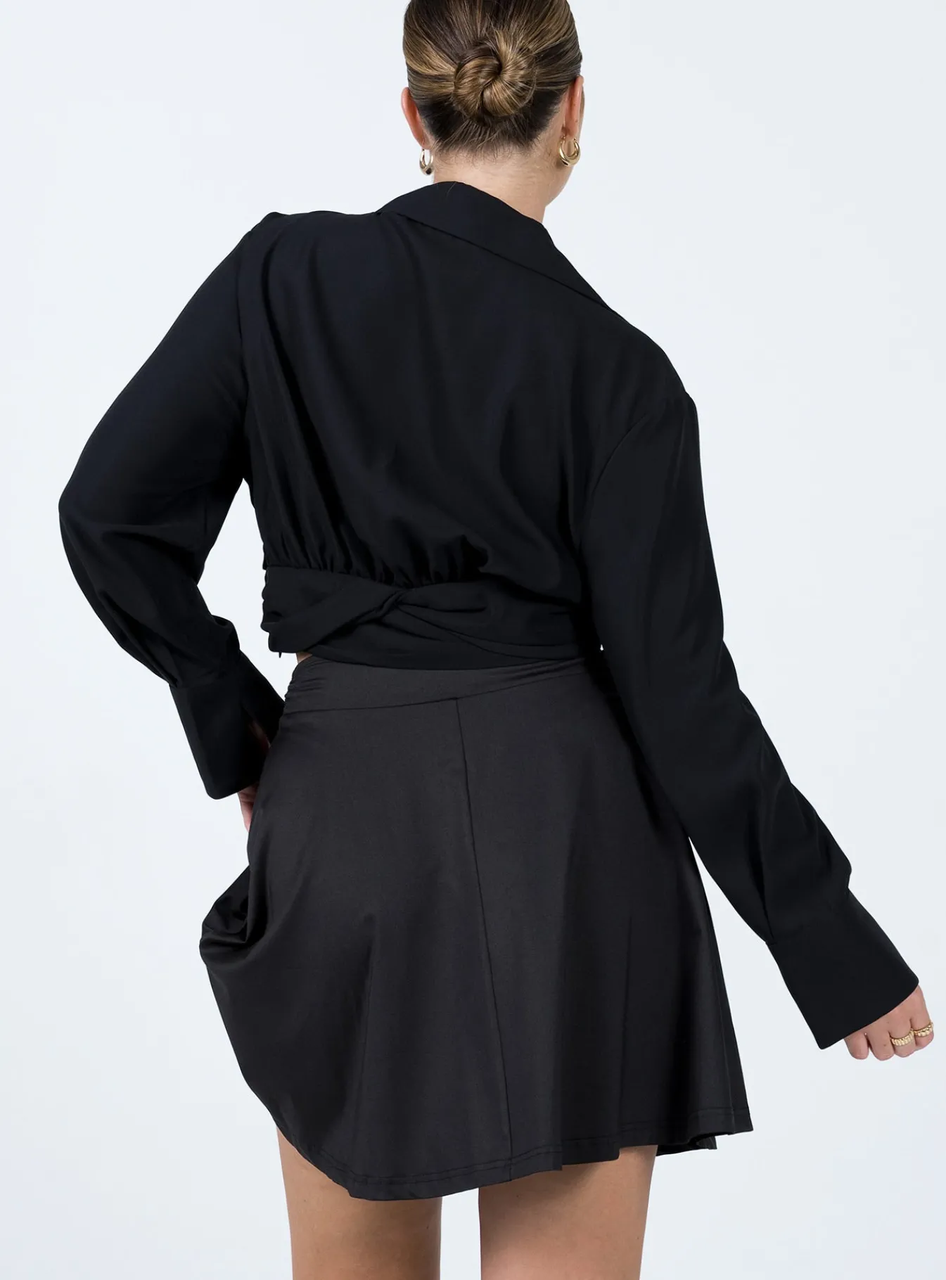 Princess Polly Em Mini Skirt Black Clearance