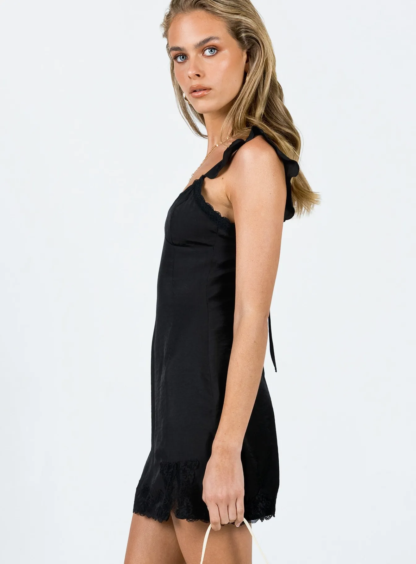 Princess Polly Emanuel Mini Dress Black New