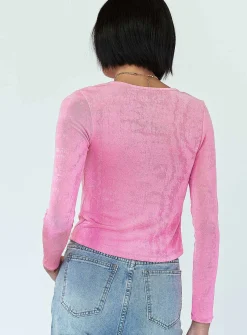 Princess Polly Ember Ring Detail Top Pink Discount