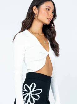 Princess Polly Emberly Long Sleeve Top White Cheap
