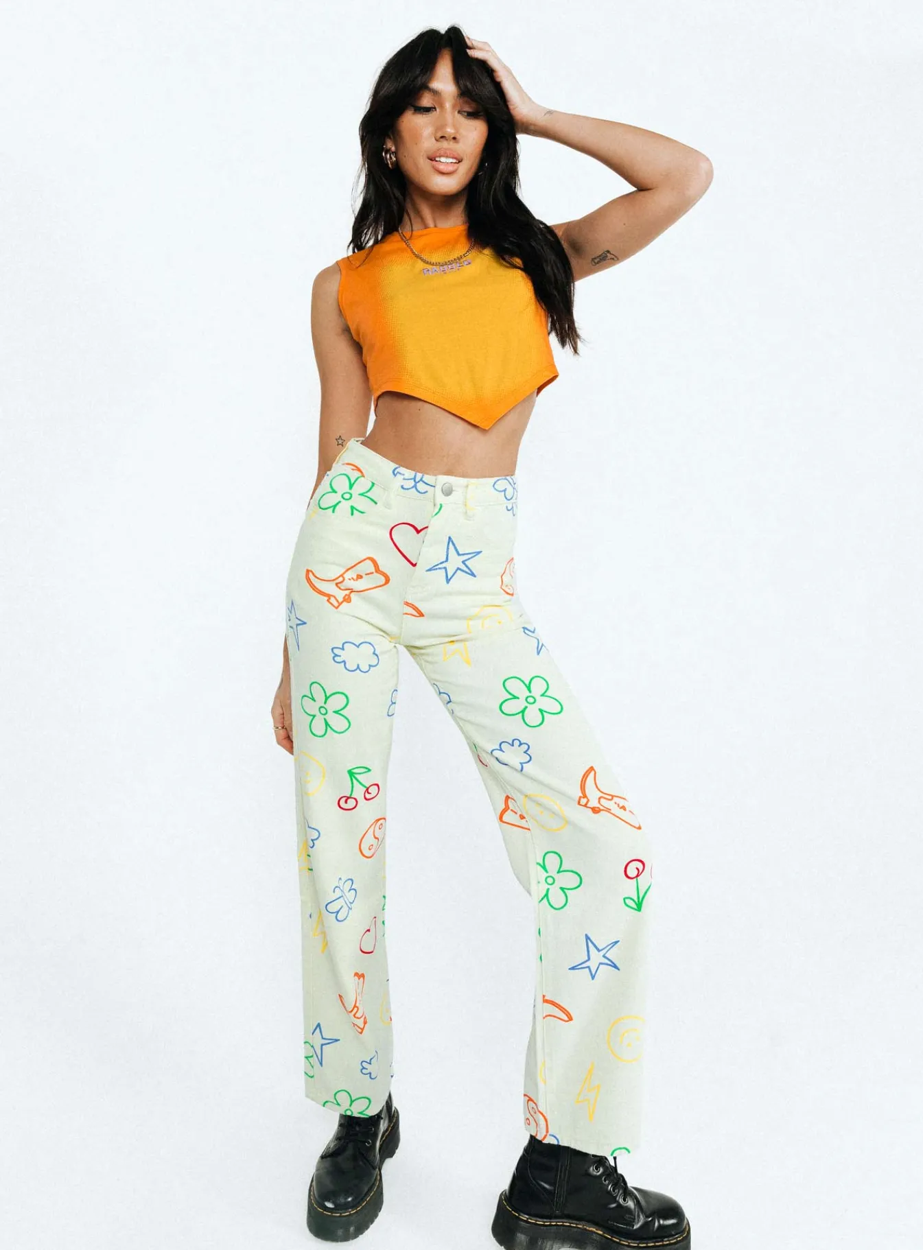 Princess Polly Emerson Pants Ecru Beige Fashion