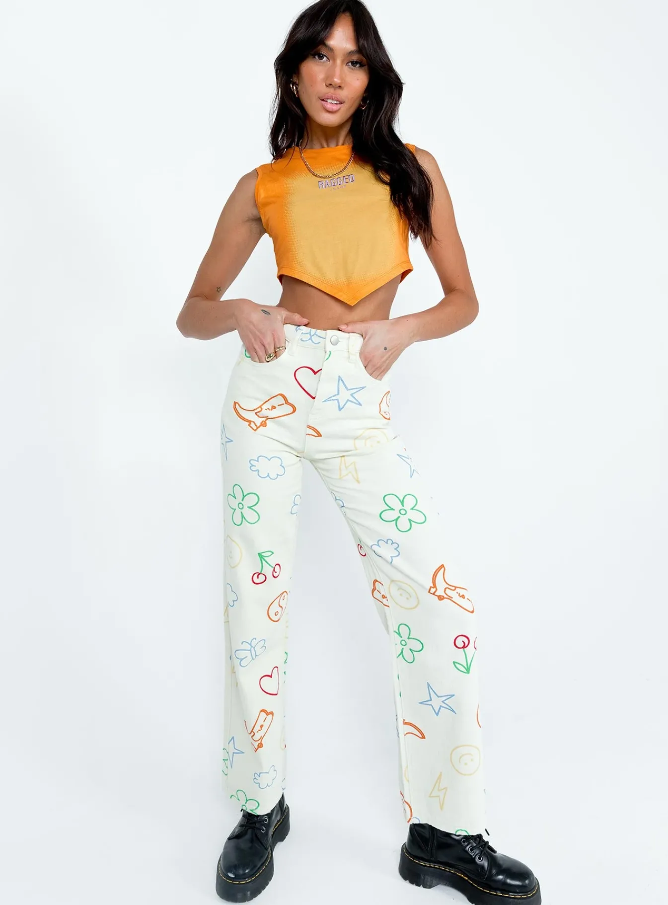 Princess Polly Emerson Pants Ecru Beige Fashion