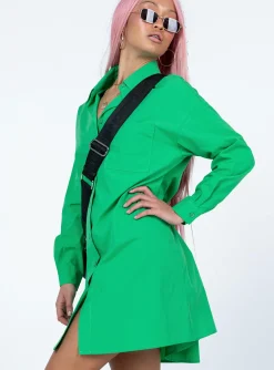 Princess Polly Emersyn Mini Dress Green Fashion
