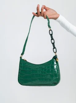 Princess Polly Emile Shoulder Bag Green Discount