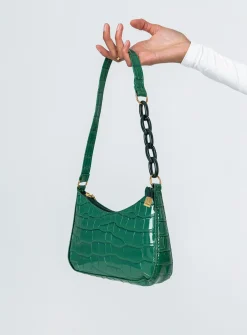 Princess Polly Emile Shoulder Bag Green Discount