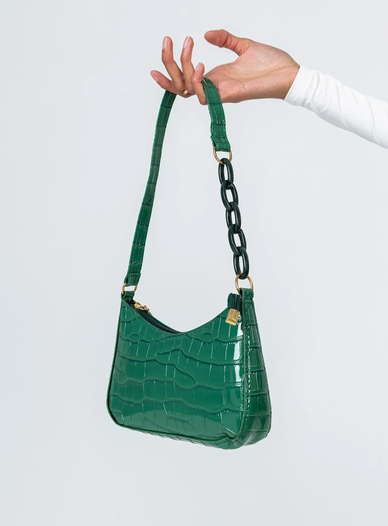 Princess Polly Emile Shoulder Bag Green Discount
