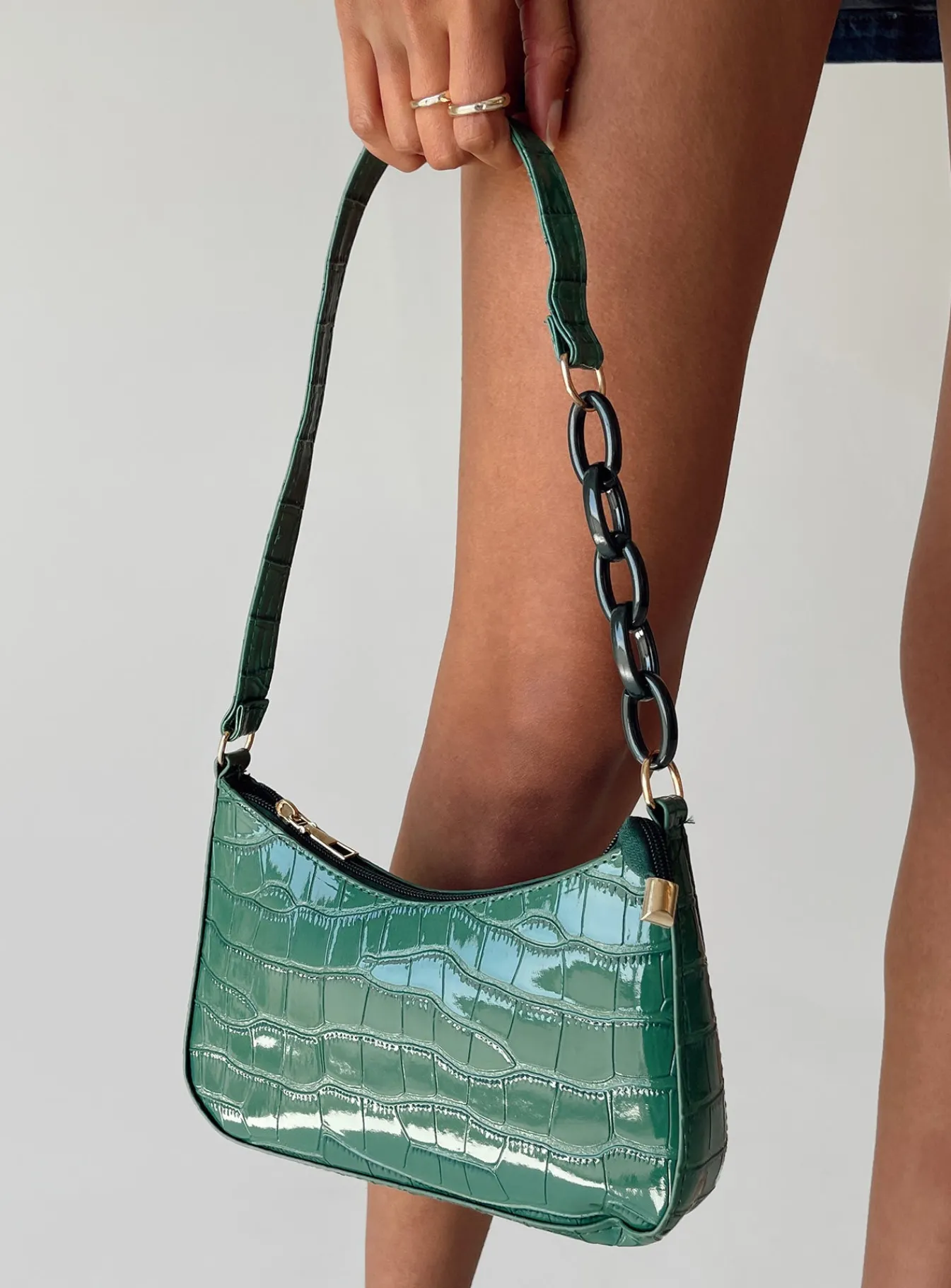 Princess Polly Emile Shoulder Bag Green Discount