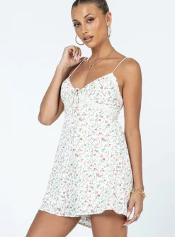 Princess Polly Emilee Floral Romper Cream Cheap