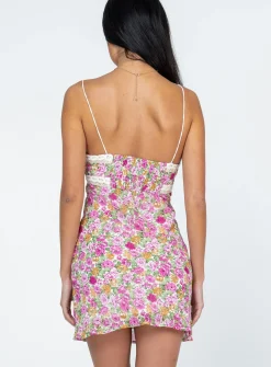Princess Polly Emilee Mini Dressfloral Pink Online