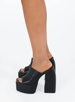Princess Polly Emilia Platforms Heels  Black Shop