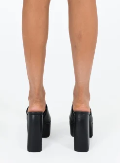 Princess Polly Emilia Platforms Heels  Black Shop