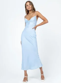 Princess Polly Emily Maxi Dress  Blue Hot
