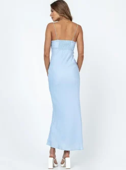 Princess Polly Emily Maxi Dress Blue Hot