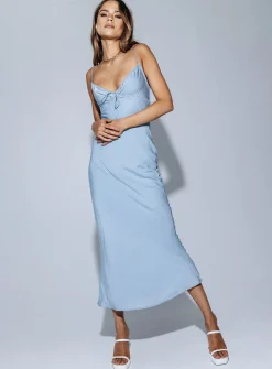 Princess Polly Emily Maxi Dress Blue Hot