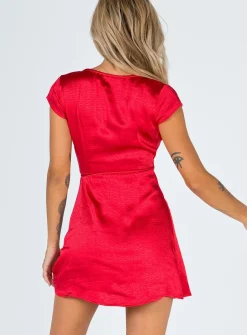 Princess Polly Emily Mini Dress Red New