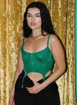 Princess Polly Emmanuel Top  Green Cheap