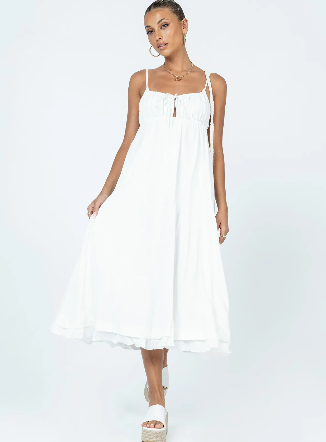 Princess Polly Empress Of Love Maxi Dress White Cheap