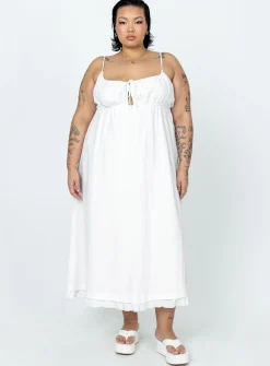 Princess Polly Empress Of Love Maxi Dresscurve   White Best Sale