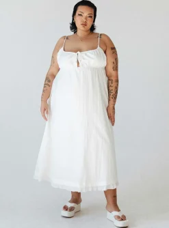 Princess Polly Empress Of Love Maxi Dresscurve White Best Sale
