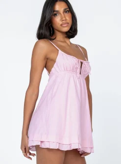 Princess Polly Empress Of Love Mini Dress  Pink Cheap
