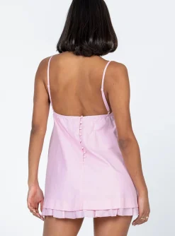 Princess Polly Empress Of Love Mini Dress  Pink Cheap