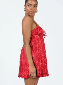 Princess Polly Empress Of Love Mini Dress Red Fashion
