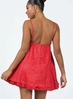 Princess Polly Empress Of Love Mini Dress Red Fashion
