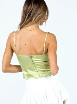 Princess Polly Enchante To Meet You Top  Green Clearance