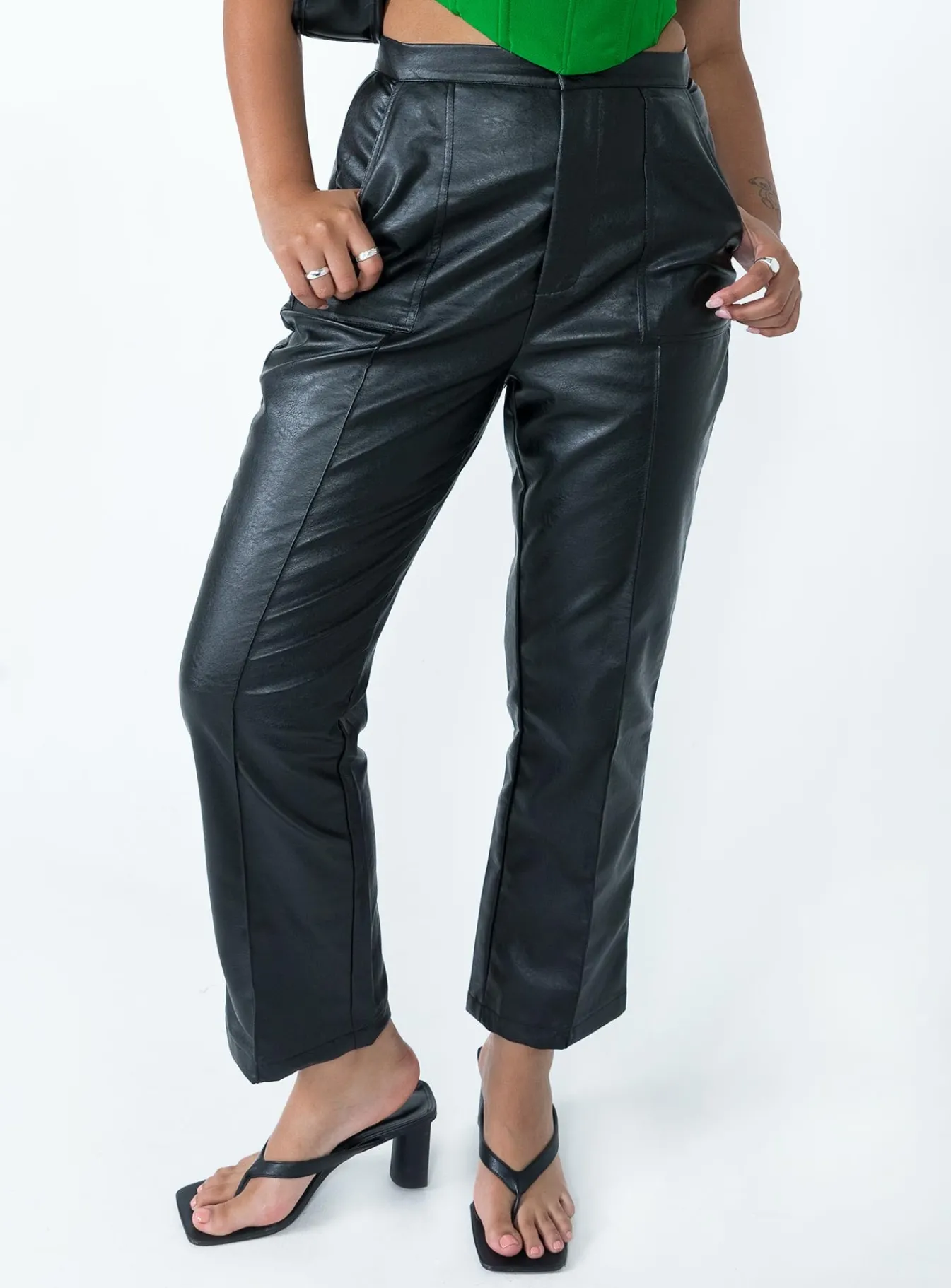 Princess Polly Encore Pants Black Shop