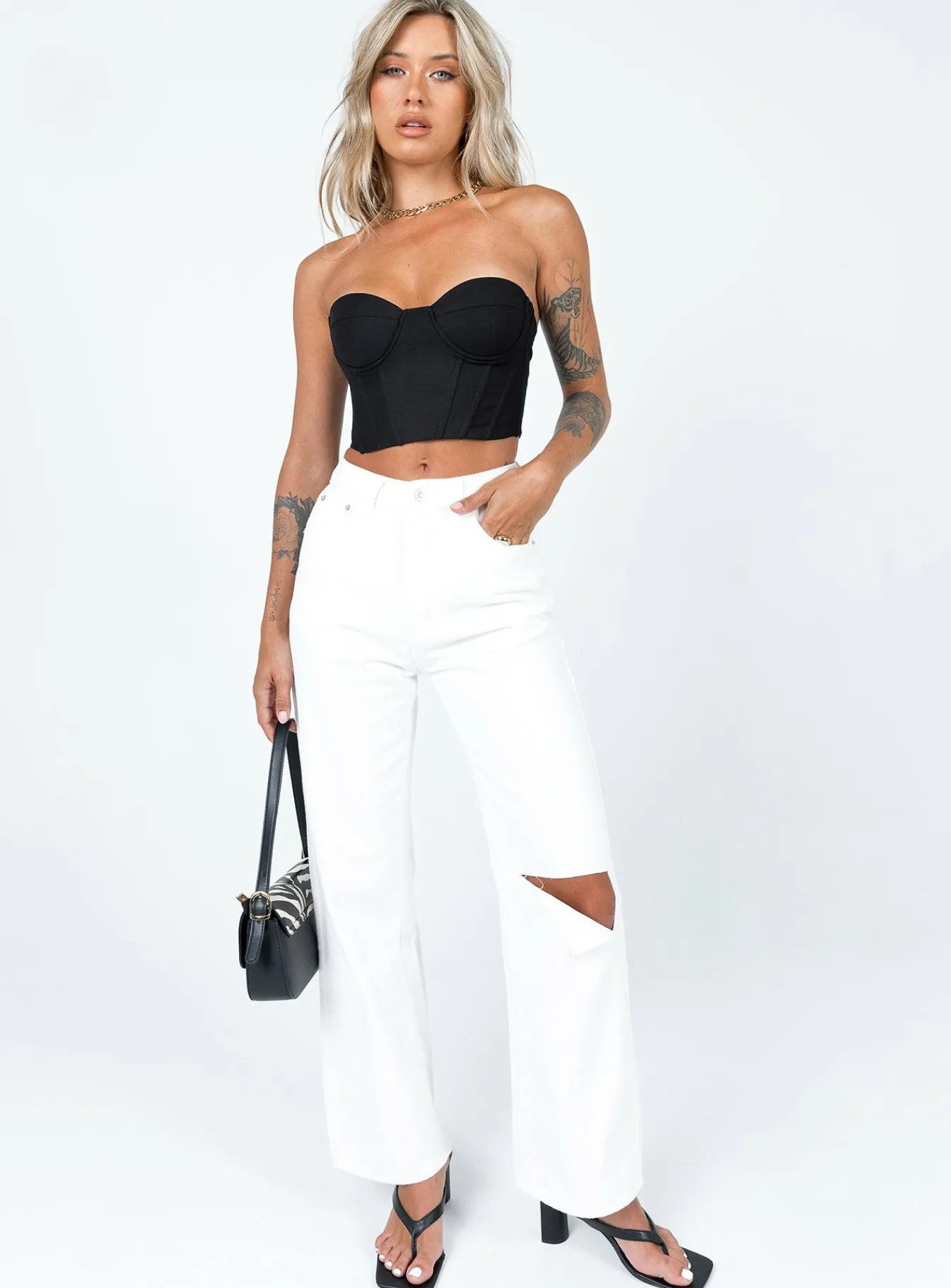 Princess Polly Endless Love Corset Top Black Clearance
