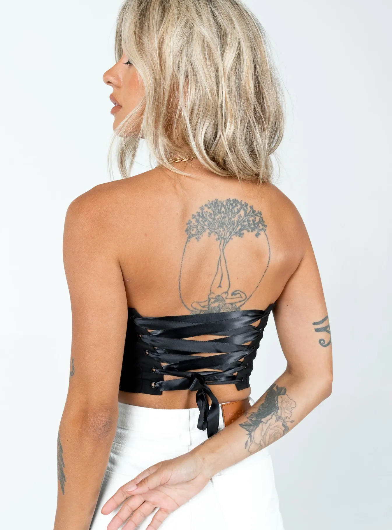 Princess Polly Endless Love Corset Top Black Clearance