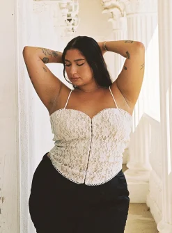 Princess Polly Endless Love Corsetcurve Ivory Discount