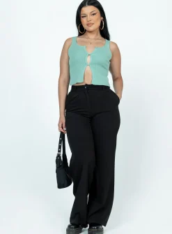 Princess Polly Ennis Top  Green New