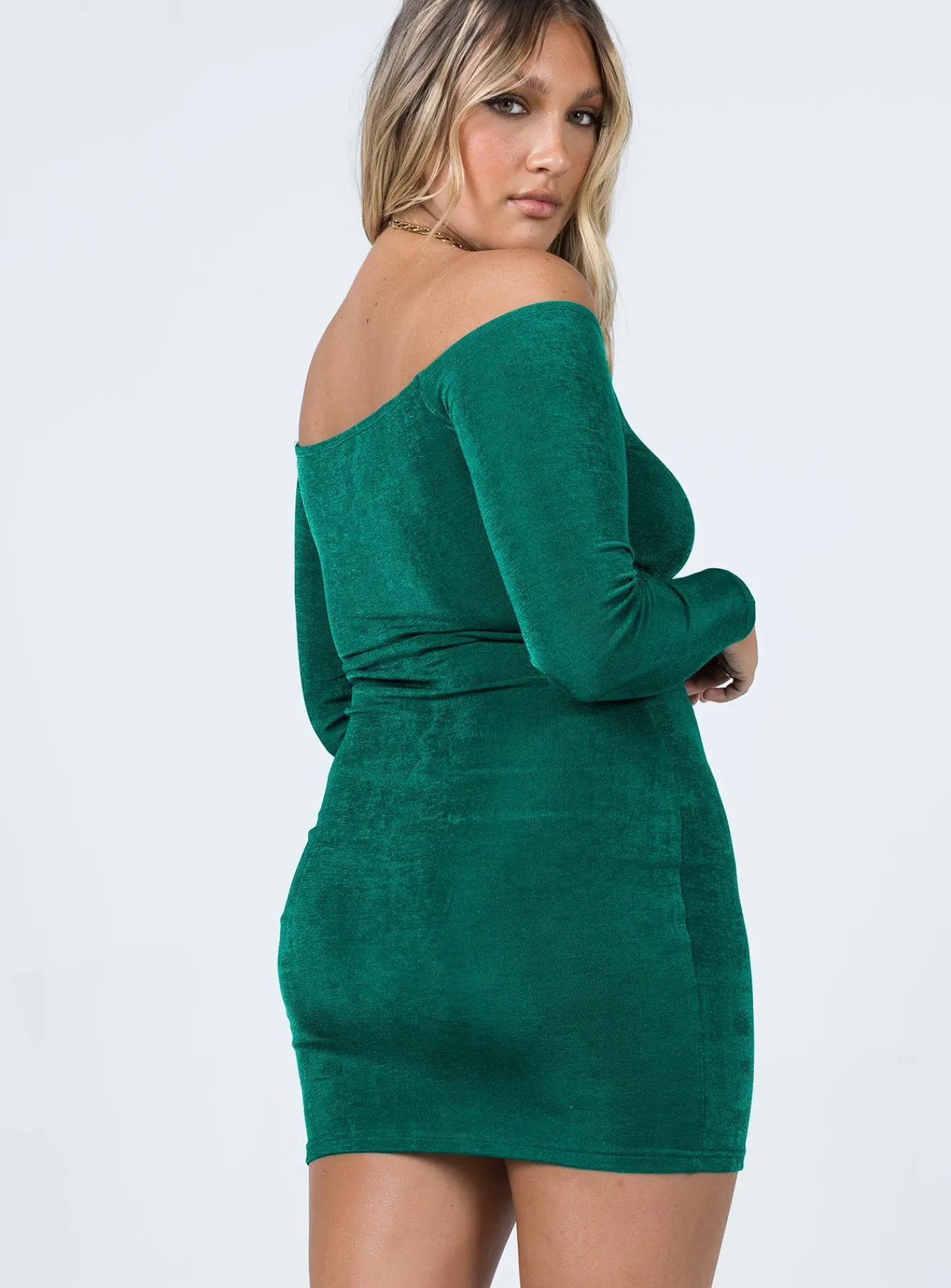 Princess Polly Estelle Mini Dress Green Shop