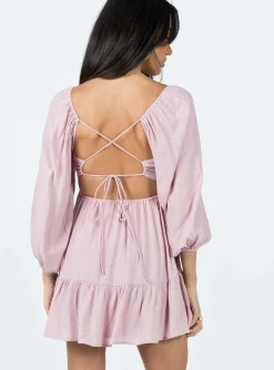 Princess Polly Ethan Long Sleeve Mini Dress Pink Online