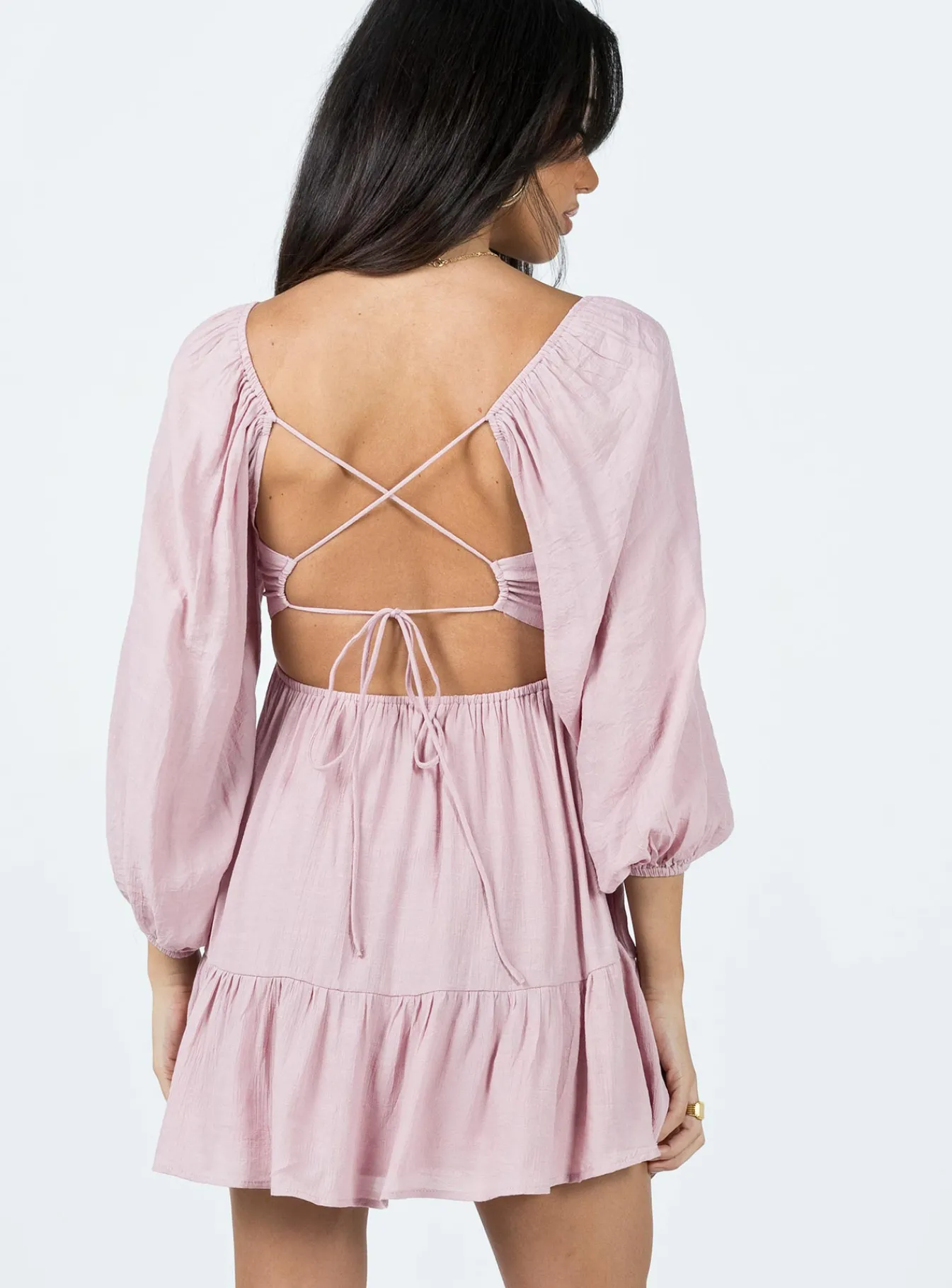 Princess Polly Ethan Long Sleeve Mini Dress Pink Online