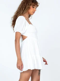 Princess Polly Ethan Mini Dress  White Best Sale