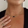 Princess Polly Etienne Necklace/ Green   Gold Shop