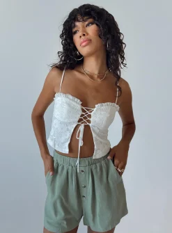 Princess Polly Etta Shorts  Green Fashion