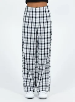 Princess Polly Euros Pants  Black/White Discount