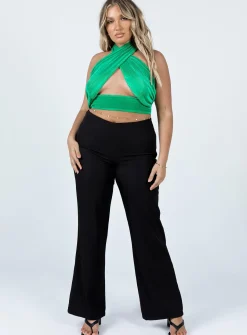 Princess Polly Evalyn Top  Green Hot